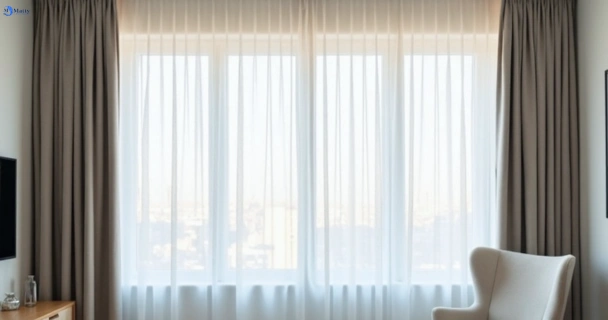 Freshly steam cleaned curtains in carina QLD